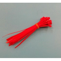 40 Kabelbinder farbig/rot