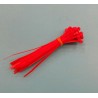 40 Kabelbinder farbig/rot