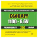 LiFe Akku Egobatt 1100-6,6V