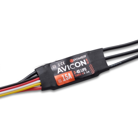 AVICON 15A SLIM S-BEC Brushless Regler